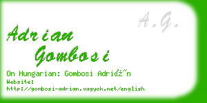 adrian gombosi business card